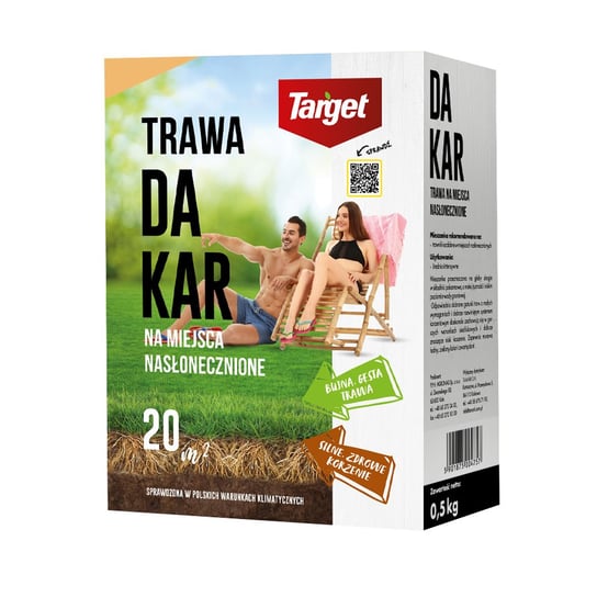 Dakar 500 g nasiona trawy do trawników nasłonecznionych Target