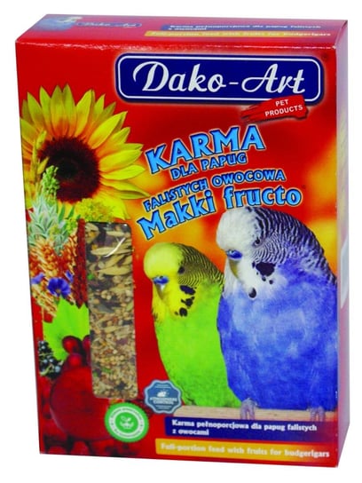 DAKO-ART MAKKI FRUCTO Karma dla papug falistych 500g Dako-art