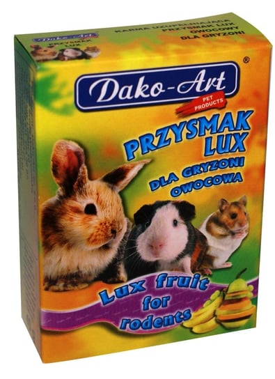 DAKO-ART PRZYSMAK LUX dla gryzoni OWOCOWY Kartonik 40g Dako-art