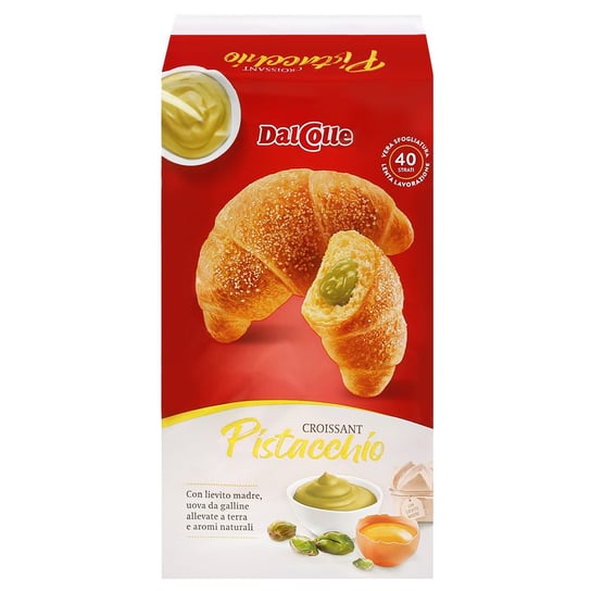 DalColle Croissant Pistacchio - Rogaliki z kremem pistacjowym 225g 1 paczka Inna marka