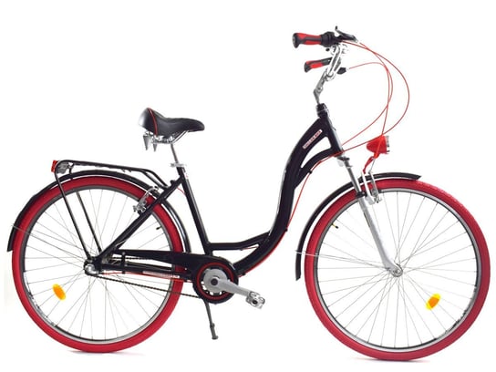 Dallas Bike,Rower Dallas City Alu 26" 3spd - czarny z czerwonym DALLAS BIKE
