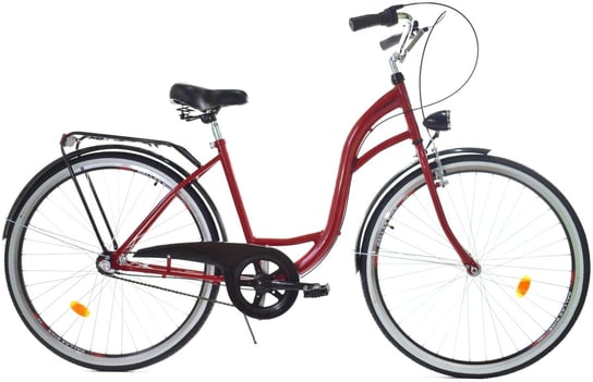 Dallas Bike, Rower miejski, City 26", czerwony z czarnym, damski DALLAS BIKE
