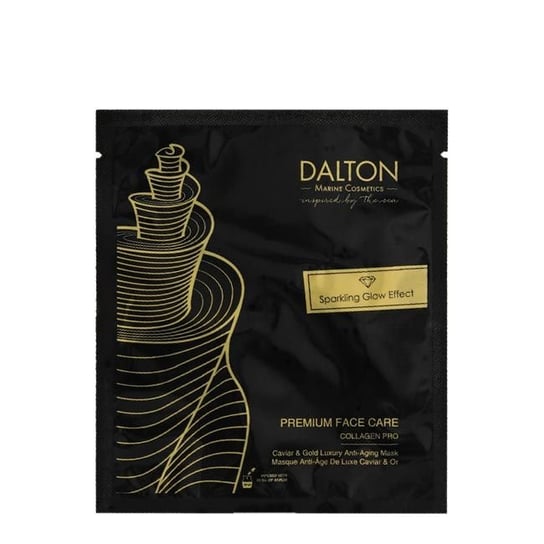 Dalton, Wygładzająca maska w płacie ze złotem, kawiorem i kolagenem Caviar & Gold Mask Dalton