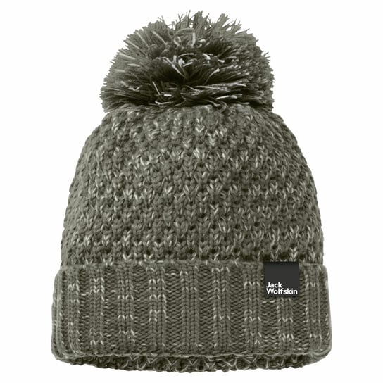 Damska Czapka Z Pomponem Jack Wolfskin Highloft Knit Cap Women Dusty Olive M Jack Wolfskin