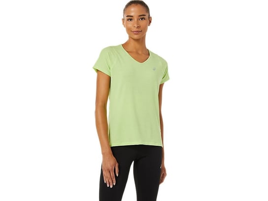 Damska Koszulka Biegowa Asics V-Neck Ss Top W | Lime Green - Rozmiar S Asics