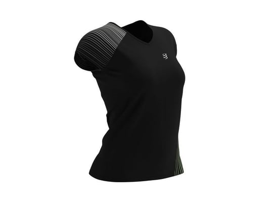 Damska Koszulka Do Biegania Compressport Performance Ss T-Shirt W | Black/Para M Compressport