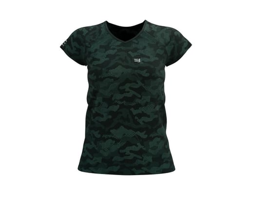 Damska Koszulka Do Biegania Compressport T-Shirt Ss Premium W | Silver L Compressport