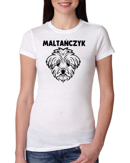 Damska Koszulka Maltańczyk Pies Prezent L 0940 Inna marka