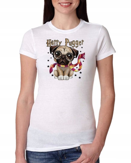 Damska Koszulka Mops Harry Potter Pies M 0943 Inna marka