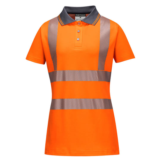 Damska koszulka ostrzegawcza polo Pomarańcz 2XL Portwest