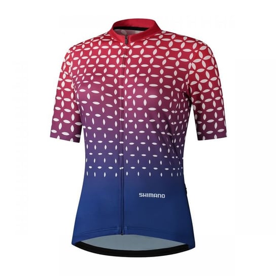 Damska Koszulka Rowerowa  Shimano Sumire Short Sleeve Jersey | Red/Navy - Rozmiar M Shimano