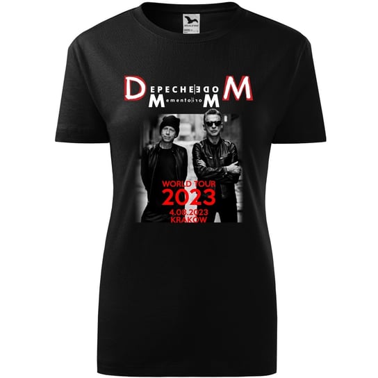 Damska koszulka roz. L, Depeche Mode DM Memento Mori, koncert Kraków Tour 2023 - kolor czarny t-shirt, TopKoszulki.pl® TopKoszulki.pl