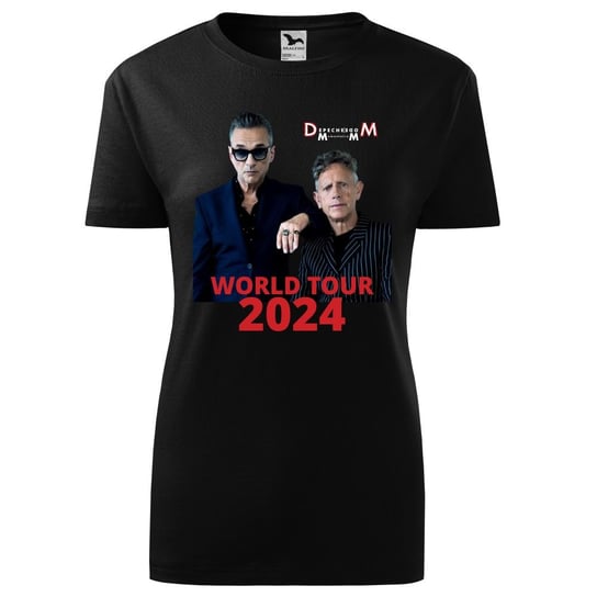 Damska koszulka roz. L, Depeche Mode DM Memento Mori, World Tour 2024, nadruk jak okładka płata CD nowa - kolor czarny t-shirt, DM_2024_04 TopKoszulki.pl