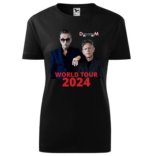 Damska koszulka roz. M, Depeche Mode DM Memento Mori, World Tour 2024, nadruk jak okładka płata CD nowa - kolor czarny t-shirt, DM_2024_04 TopKoszulki.pl