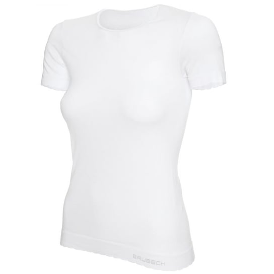 Damska koszulka termoaktywna Brubeck Women's T-Shirt SS Comfort Cotton | White L BRUBECK
