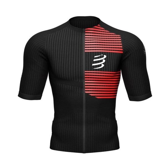 Damska Koszulka Triathlonowa Compressport Tri Postural  Ss Top | Black Xl Compressport