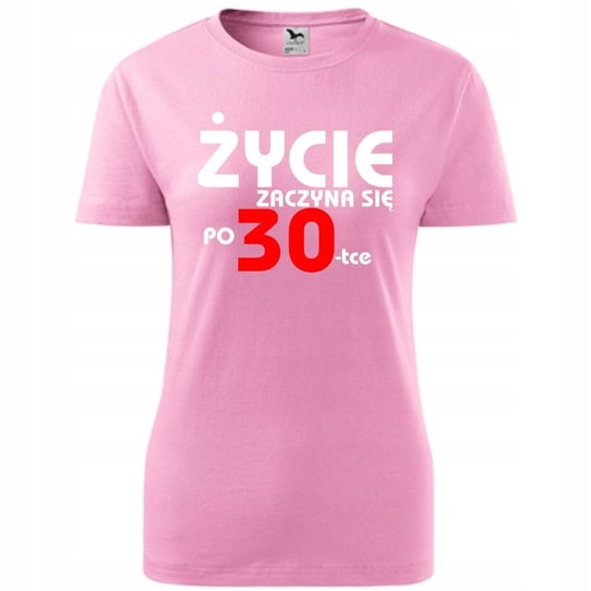 Damska Koszulka Z Nadrukiem ycie Zaczyna Si Po 30 Na Prezent Urodziny damska-koszulka-z-nadrukiem-ycie-zaczyna-si-po-30-na-prezent-urodziny