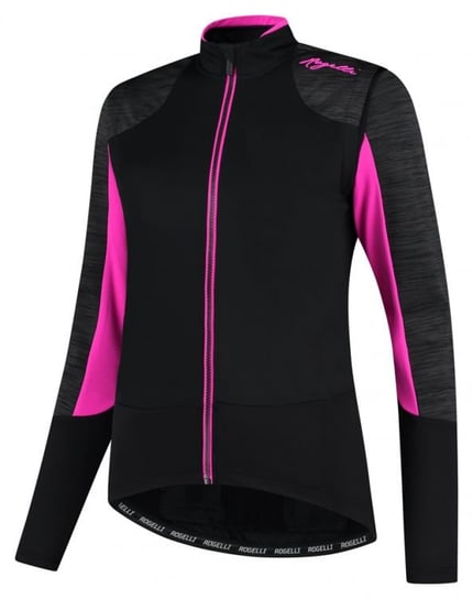 Damska Kurtka Rowerowa  Rogelli Winterjacket  Glory | Black/Grey/Pink - Rozmiar L Rogelli