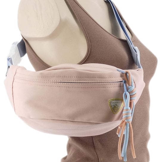 DAMSKA SASZETKA NERKA TOREBKA CROSSBODY BAG NA RAMIĘ FRĘDZLE RÓŻOWA Cambell