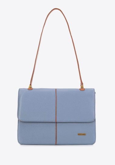 Damska torebka dwukolorowa klasyczna niebiesko-brązowa WITTCHEN