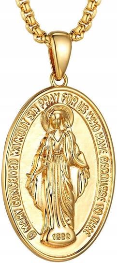 Damski Naszyjnik z Łańcuszkiem Dziewicy Maryi GoldChic