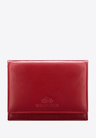 Damski portfel skórzany klasyczny średni czerwony WITTCHEN