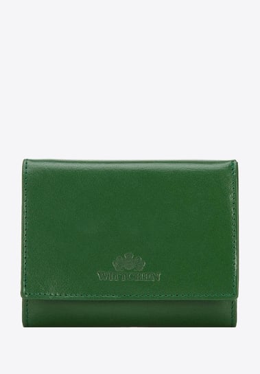 Damski portfel skórzany klasyczny średni zielony WITTCHEN