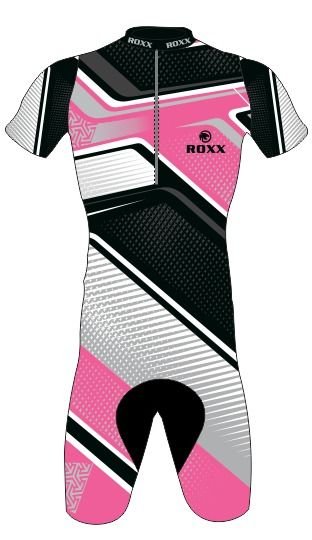 Damski strój triathlonowy Roxx Race Gel Cycling Skinsuit | RÓŻOWA L ROXX