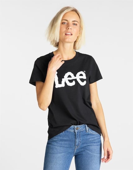 Damski T-Shirt Lee Logo Tee Black L43Vep01-2Xl LEE