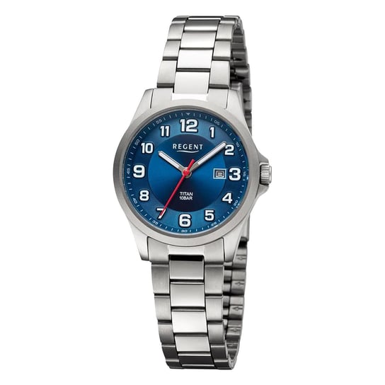 Damski zegarek analogowy Regent na metalowej bransolecie w kolorze srebrnym URBA778 Regent