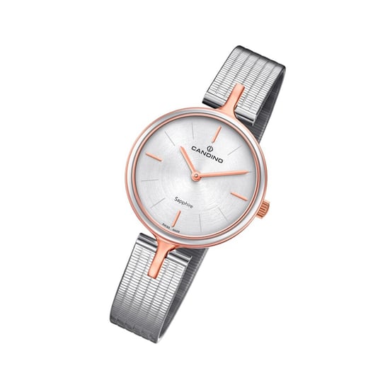 Damski zegarek Candino Elegance C4643/1 stal szlachetna srebrny analogowy UC4643/1 Candino