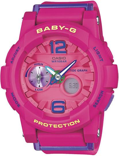Damski zegarek Casio Baby-G różowy BGA-180-4B3ER Casio