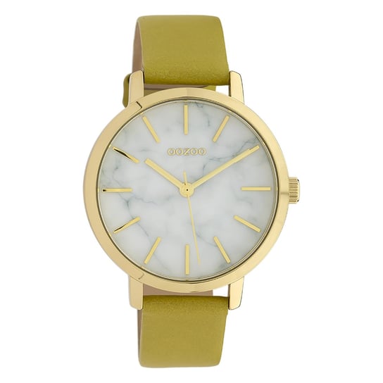 Damski zegarek na rękę Oozoo Timepieces Analog skóra żółty UOC10113 Oozoo
