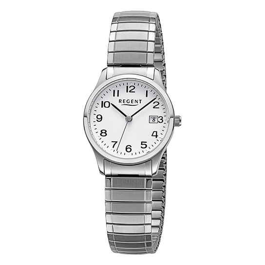 Damski zegarek Regent analogowy na bransolecie ze stali nierdzewnej w kolorze srebrnym URF1512 Regent