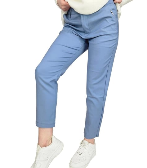 Damskie eleganckie spodnie kolorowe cygaretki VALERIA-33 Agrafka