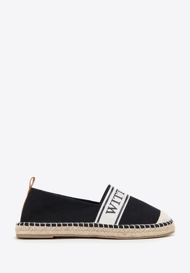 Damskie espadryle z lamówką z napisem WITTCHEN 35 WITTCHEN