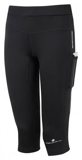 Damskie Getry 3/4 Do Biegania Ronhill Wmn'S Tech Revive Stretch Capri | Black Rozmiar L RONHILL