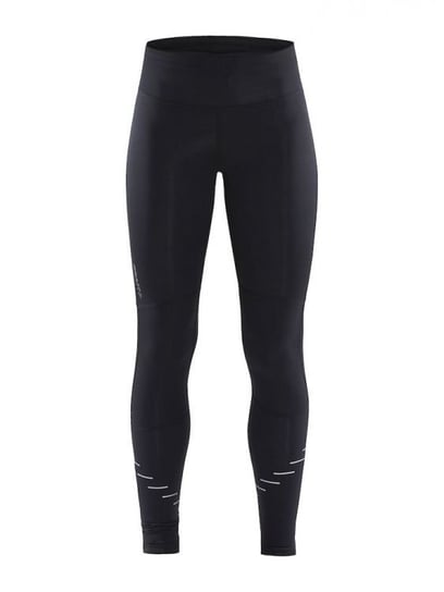 Damskie Getry Do Biegania Craft Lumen Urban Run Tights W | Black/Silver - Rozmiar M Craft