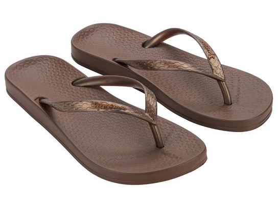 Damskie klapki japonki Ipanema Anatomica tan fem 81030-BD622 38 Ipanema