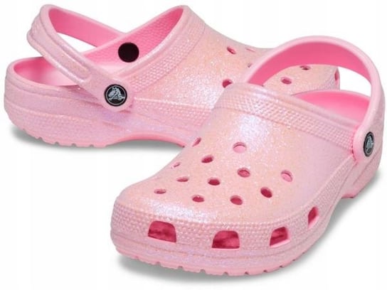 Damskie Lekkie Buty Klapki Chodaki Crocs Classic Glitter Clog 41-42 Crocs