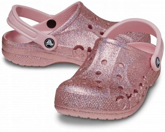 Damskie Lekkie Klapki Chodaki Crocs Baya Glitter 205925 Clog 39-40 Crocs