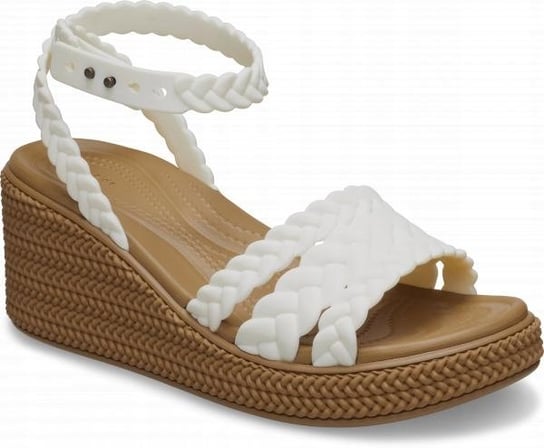 Damskie Sandały Koturn Crocs Brooklyn Woven Ankle Strap 209994 Wedge 39-40 Crocs