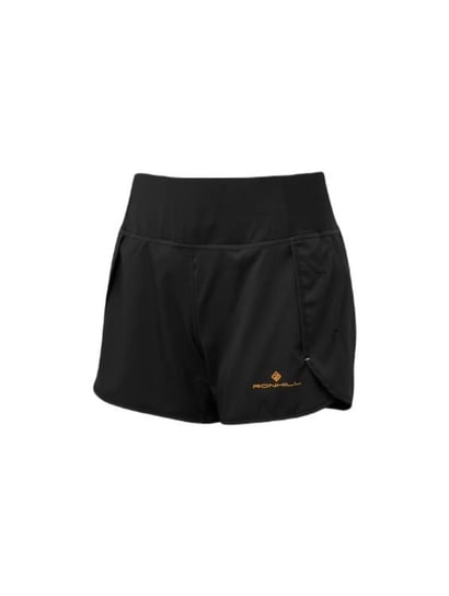 Damskie spodenki do biegania Ronhill Wmn's Tech Revive Short | BLACK/SPICE S RONHILL