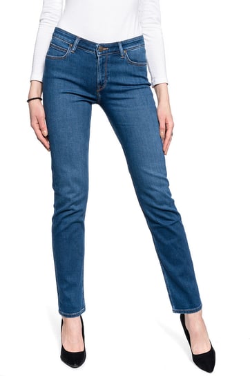 Damskie Spodie Jeansowe Lee Marion Straight Mid Worn In Ray L301Nowh-W28 L31 Inna marka