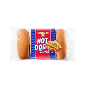 Dan Cake Hot Dog Buns 250G (X4Szt) M&C