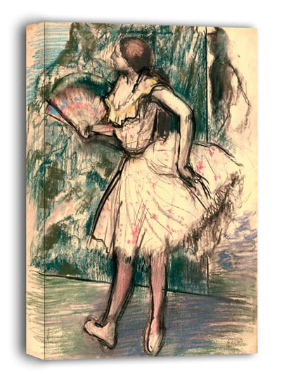 Dancer with a Fan , Edgar Degas - obraz na płótnie 60x80 cm Galeria Plakatu