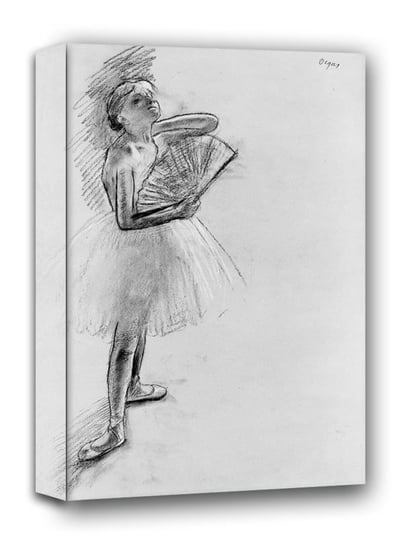 Dancer with a Fan, Edgar Degas - obraz na płótnie 90x120 cm Galeria Plakatu