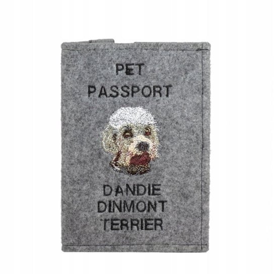 Dandie Dinmont terrier Haft pokrowiec na paszport Inna marka