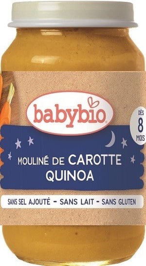 Danie na dobranoc quinoa z marchewką od 8 miesiąca BEZGL. BIO 200 g BABYBIO