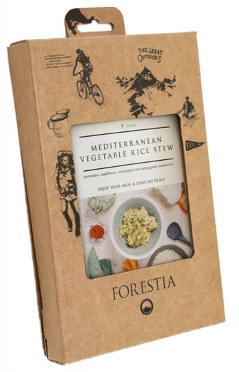 Danie Turystyczne Śródziemnomorskie Warzywa Gotowane Na Parze Z Ryżem 350G Forestia Forestia